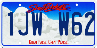 SD license plate 1JWW62