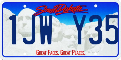SD license plate 1JWY35