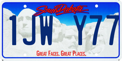 SD license plate 1JWY77