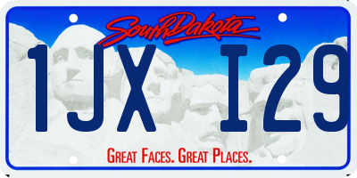 SD license plate 1JXI29