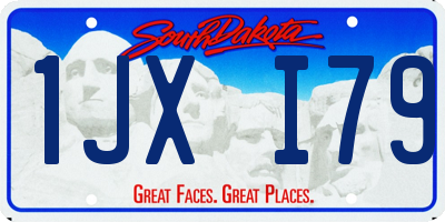 SD license plate 1JXI79