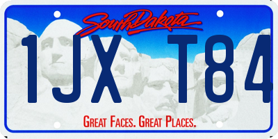 SD license plate 1JXT84