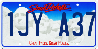 SD license plate 1JYA37