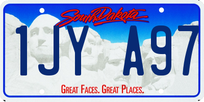 SD license plate 1JYA97