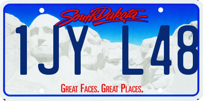 SD license plate 1JYL48
