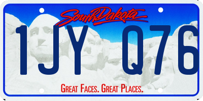 SD license plate 1JYQ76
