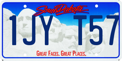 SD license plate 1JYT57