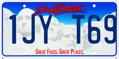 SD license plate 1JYT69