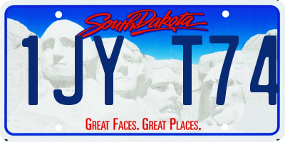 SD license plate 1JYT74