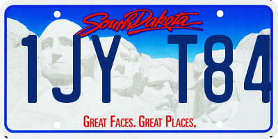 SD license plate 1JYT84