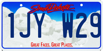 SD license plate 1JYW29