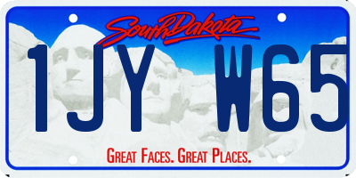 SD license plate 1JYW65