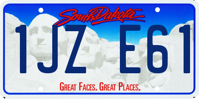 SD license plate 1JZE61