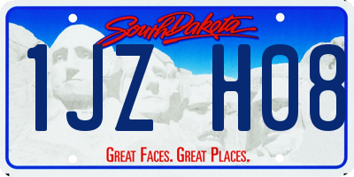 SD license plate 1JZH08