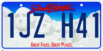 SD license plate 1JZH41