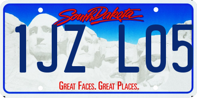 SD license plate 1JZL05