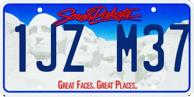 SD license plate 1JZM37