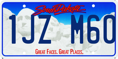 SD license plate 1JZM60