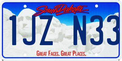 SD license plate 1JZN33