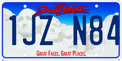 SD license plate 1JZN84