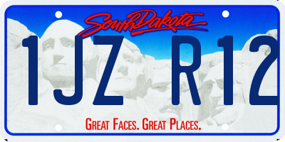 SD license plate 1JZR12