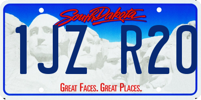 SD license plate 1JZR20