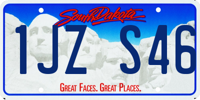 SD license plate 1JZS46