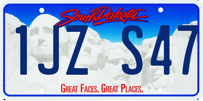 SD license plate 1JZS47