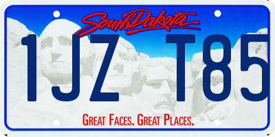 SD license plate 1JZT85