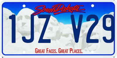SD license plate 1JZV29