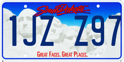SD license plate 1JZZ97