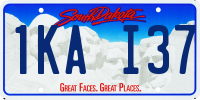 SD license plate 1KAI37