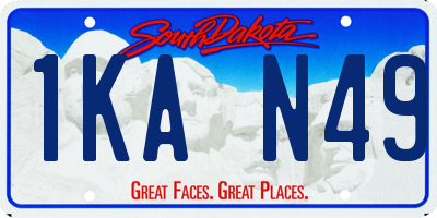 SD license plate 1KAN49