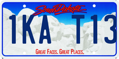 SD license plate 1KAT13