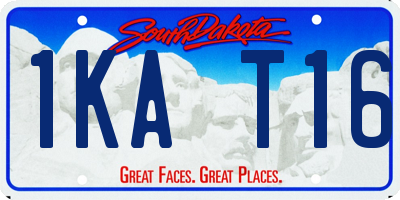 SD license plate 1KAT16