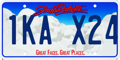 SD license plate 1KAX24