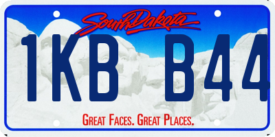 SD license plate 1KBB44