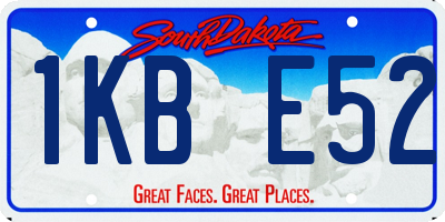 SD license plate 1KBE52