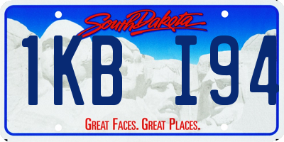 SD license plate 1KBI94