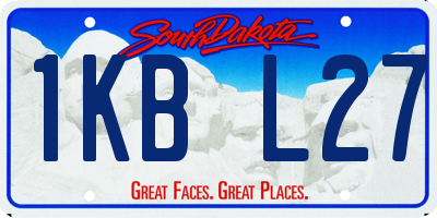 SD license plate 1KBL27