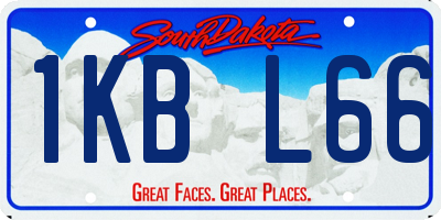 SD license plate 1KBL66