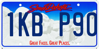 SD license plate 1KBP90