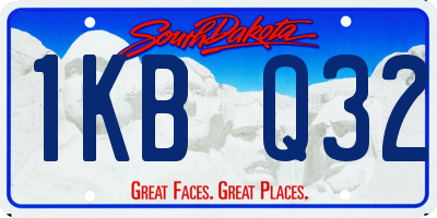 SD license plate 1KBQ32