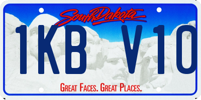 SD license plate 1KBV10