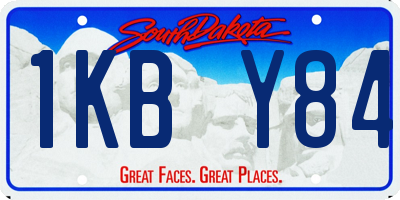 SD license plate 1KBY84