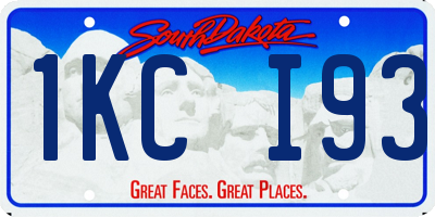 SD license plate 1KCI93