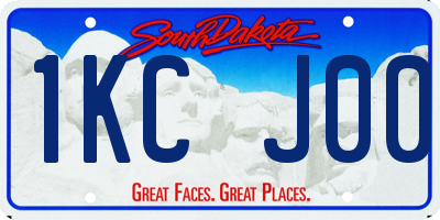 SD license plate 1KCJ00
