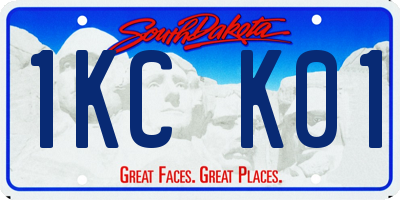 SD license plate 1KCK01