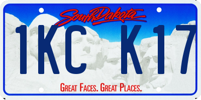 SD license plate 1KCK17