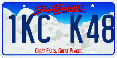 SD license plate 1KCK48